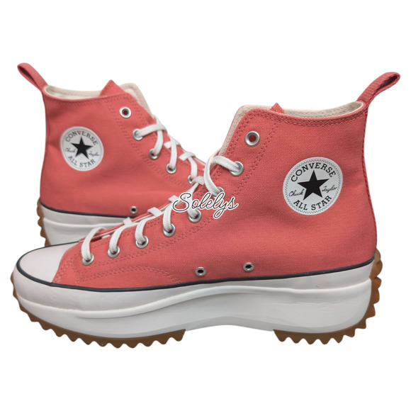 Converse Run Star Hike High Top Platform Terracotta Pink Gum Sneaker Mens 12 - Picture 1 of 10
